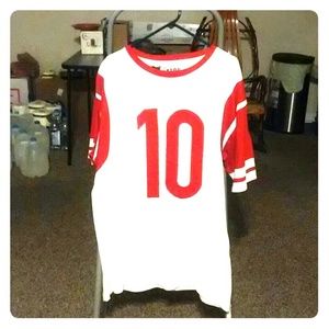 Number 10 wins all day.white tee